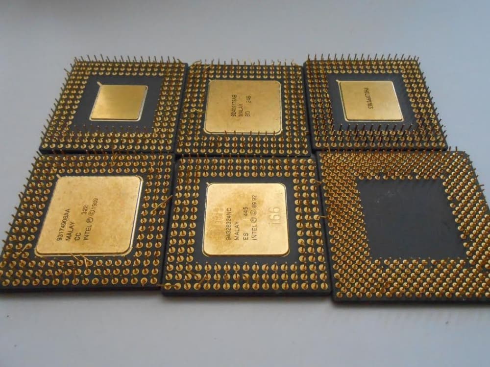 Gold Bottom Cpu For Gold Scrap Recovery Pentium Pro CPU Ceramic Processor Scrap